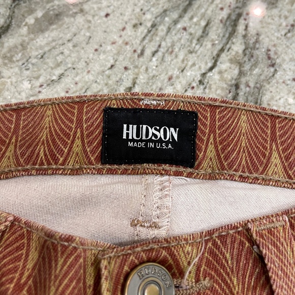 Hudson Nico Super Skinny Jeans Rust Midrise Stretch Size 27 - Picture 5 of 10